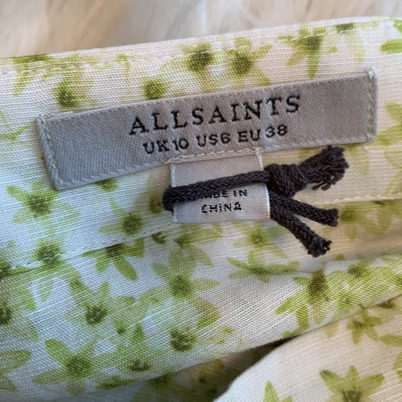 Women’s All Saints AllSaints Green Frida Amanzi Skirt Size 6 NWOT - Picture 9 of 16